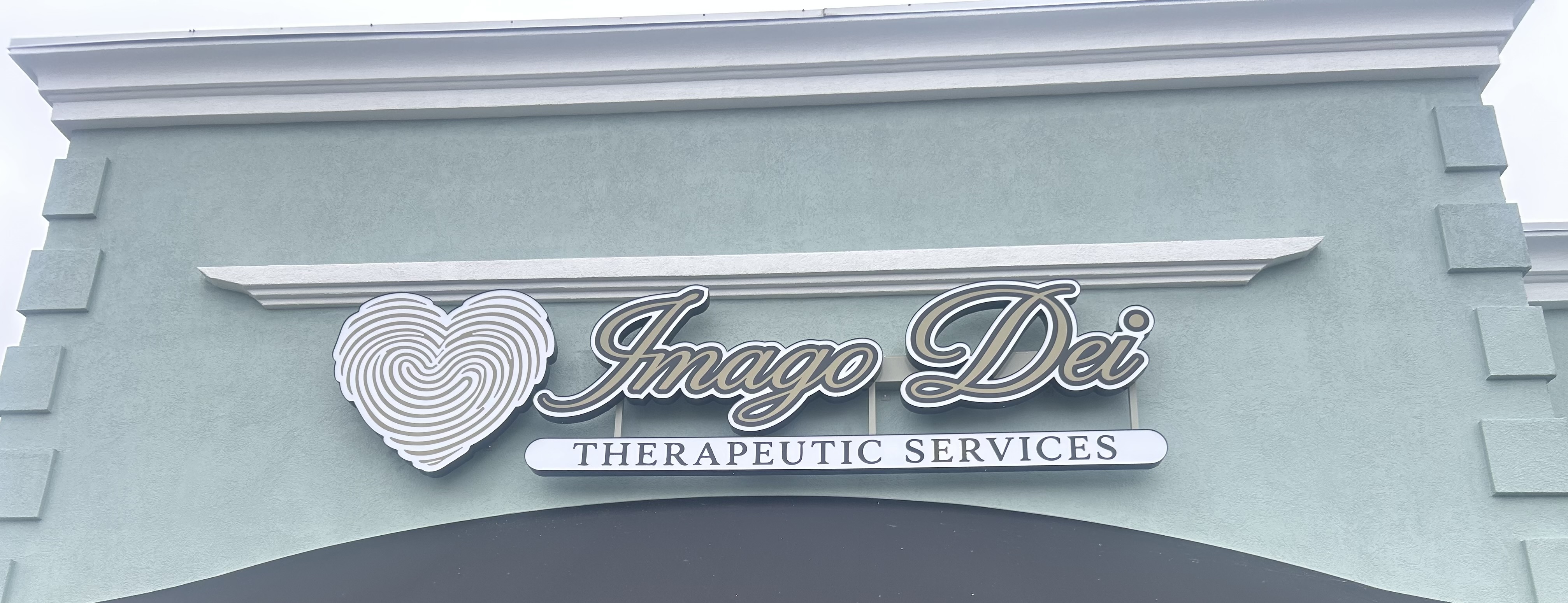 Imago Dei Therapeutic Services storefront sign